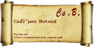 Csépes Botond névjegykártya